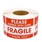 2"x3" Fragile Stickers – 500 Strong Adhesive Labels per Roll, Handle with Care Shipping & Moving Warning Labels